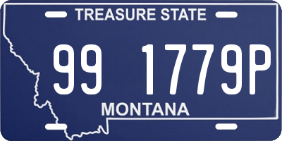 MT license plate 991779P