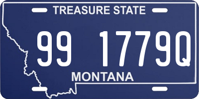 MT license plate 991779Q