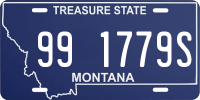 MT license plate 991779S