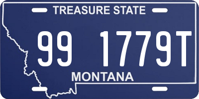 MT license plate 991779T