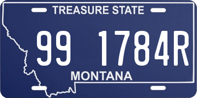 MT license plate 991784R