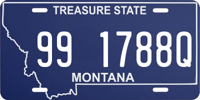 MT license plate 991788Q