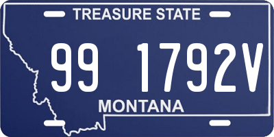 MT license plate 991792V