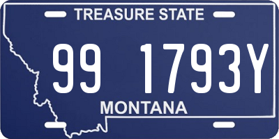 MT license plate 991793Y