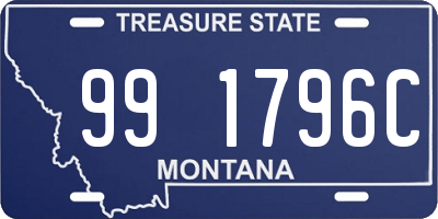 MT license plate 991796C