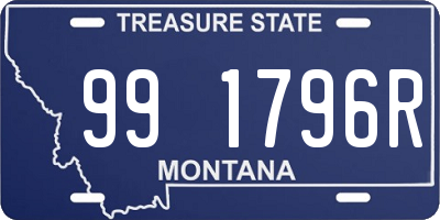 MT license plate 991796R