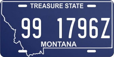 MT license plate 991796Z