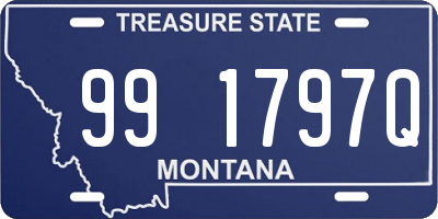 MT license plate 991797Q