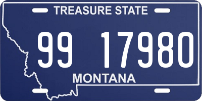 MT license plate 991798O