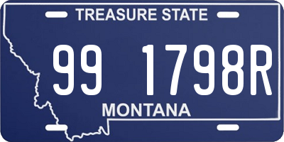 MT license plate 991798R