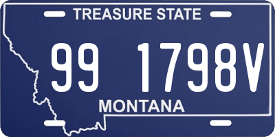 MT license plate 991798V