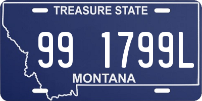 MT license plate 991799L