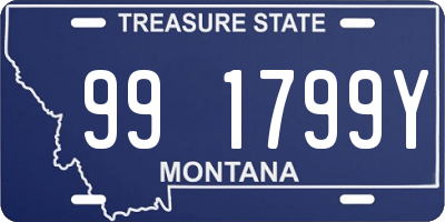 MT license plate 991799Y