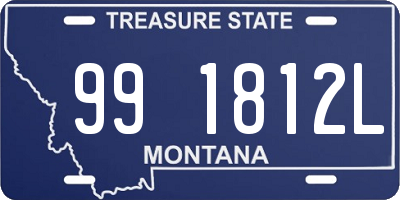 MT license plate 991812L