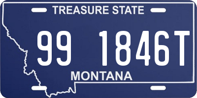 MT license plate 991846T