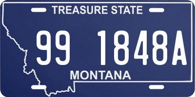 MT license plate 991848A