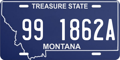 MT license plate 991862A
