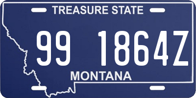 MT license plate 991864Z