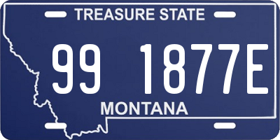 MT license plate 991877E