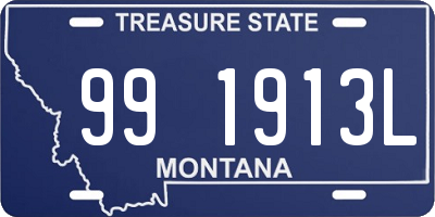 MT license plate 991913L