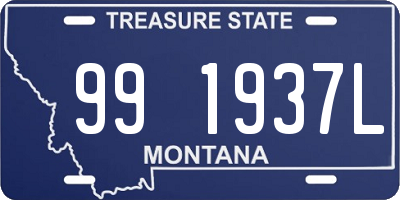 MT license plate 991937L