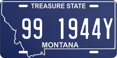 MT license plate 991944Y