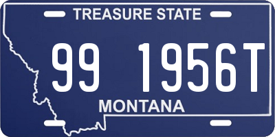 MT license plate 991956T