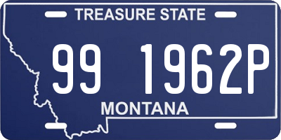 MT license plate 991962P