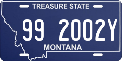 MT license plate 992002Y