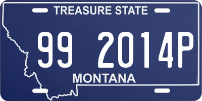 MT license plate 992014P