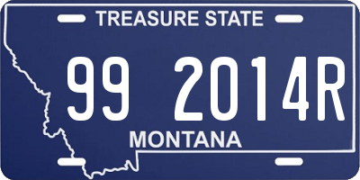 MT license plate 992014R