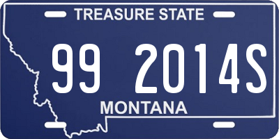 MT license plate 992014S