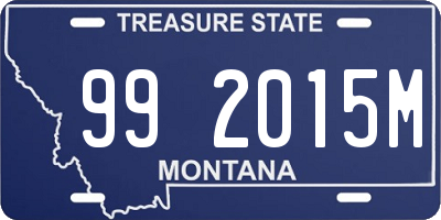 MT license plate 992015M