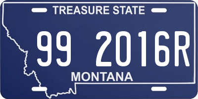 MT license plate 992016R