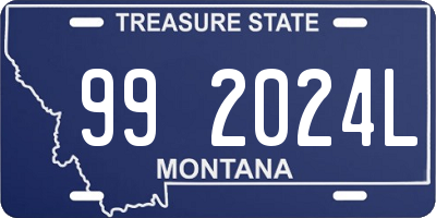 MT license plate 992024L