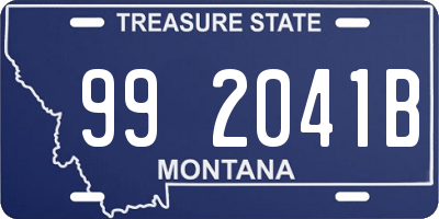 MT license plate 992041B