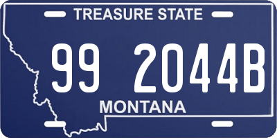 MT license plate 992044B