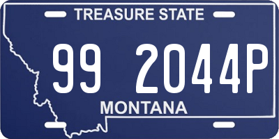 MT license plate 992044P