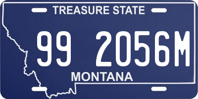 MT license plate 992056M