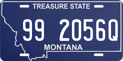 MT license plate 992056Q