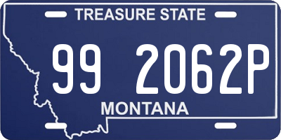 MT license plate 992062P