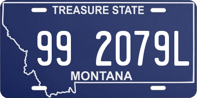 MT license plate 992079L