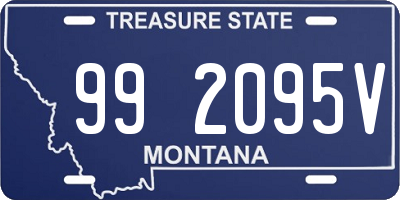 MT license plate 992095V