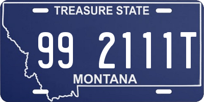 MT license plate 992111T