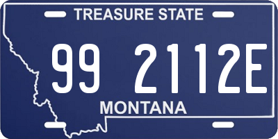 MT license plate 992112E