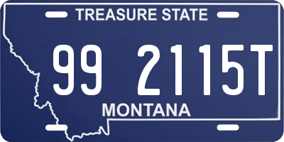 MT license plate 992115T