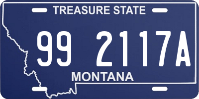 MT license plate 992117A