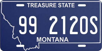 MT license plate 992120S