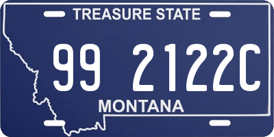 MT license plate 992122C