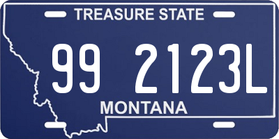 MT license plate 992123L